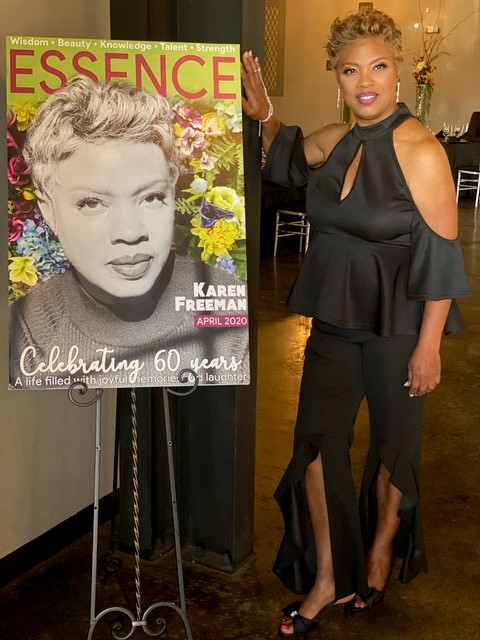 woman at 60th birthday party